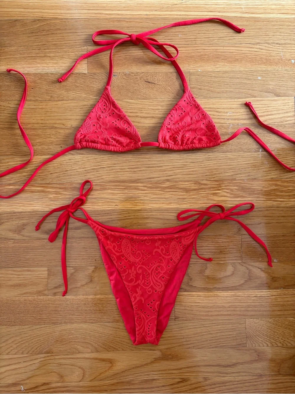 Dippin’ Daisy Red Bikini Set
